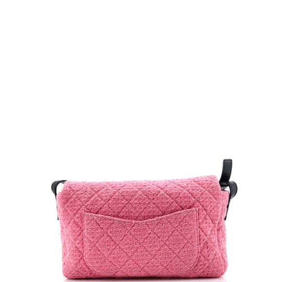 Chanel Large Easy Reissue Messenger Flap Bag Quilted Tweed - Picture 3 of 5